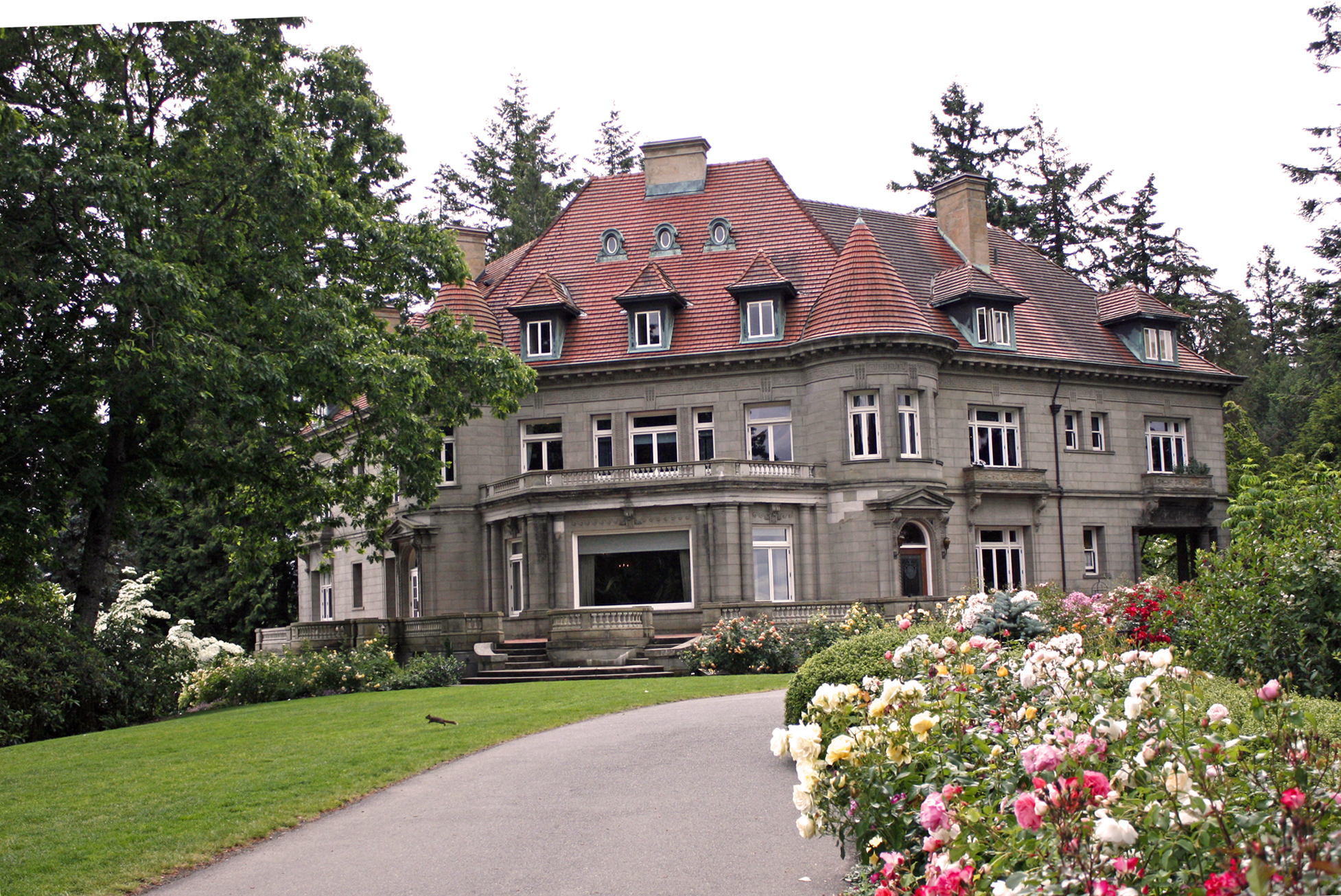 Pittock Mansion in Portland, rumored to be haunted by its original owners